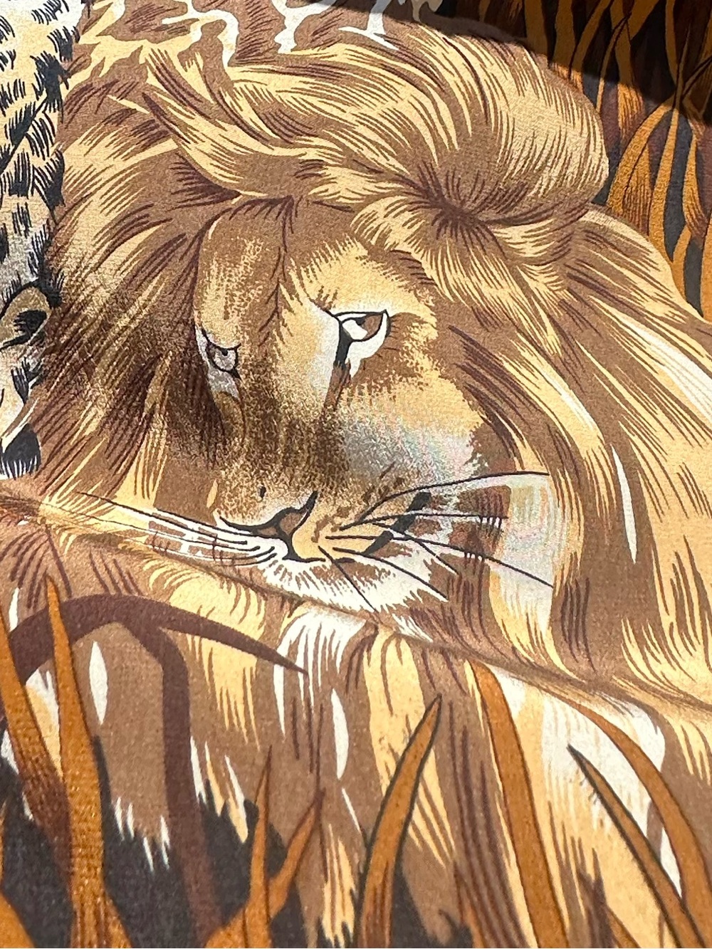 Regina Porter 100% Silk Skirt Safari Print Animal Print BOHO Luxe Vintage Nature - Picture 6 of 11